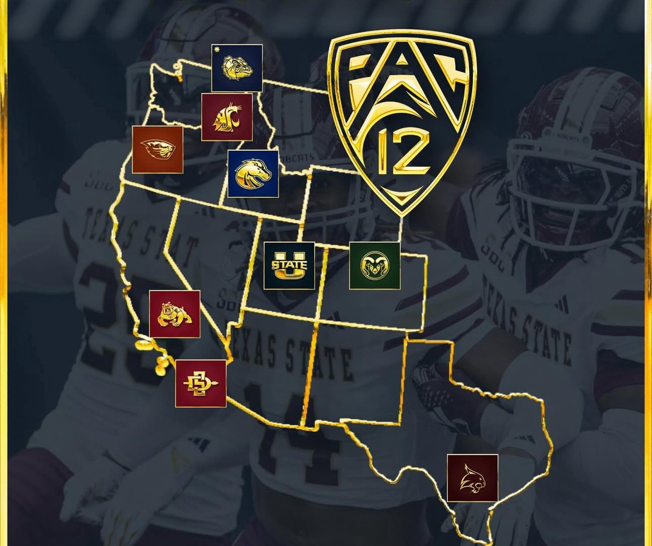 Texas State officially agrees to join the Pac-12 beginning in 2026.